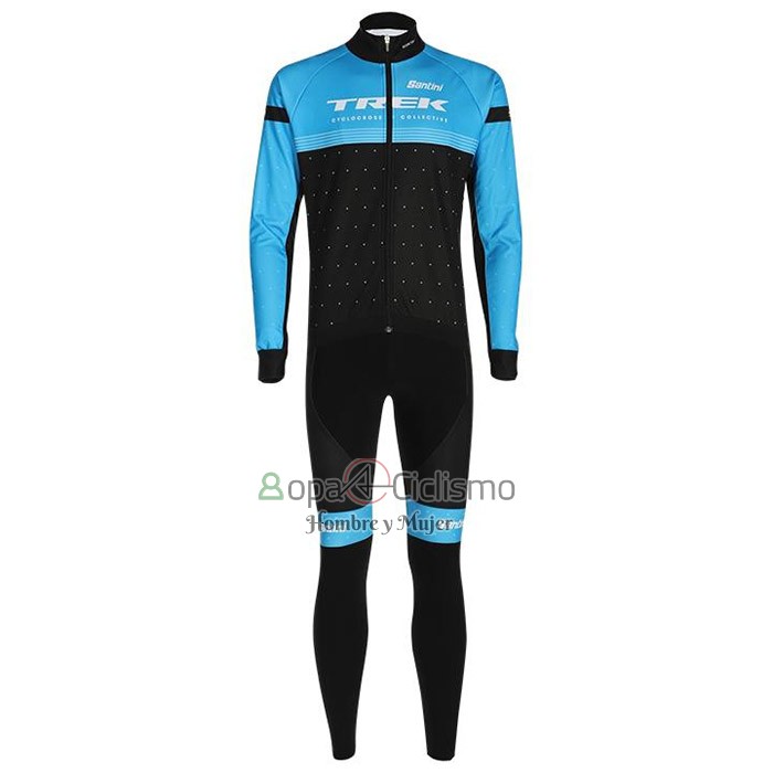 Trek Ropa Ciclismo Culotte Largo 2020 Mangas Largas Negro Azul